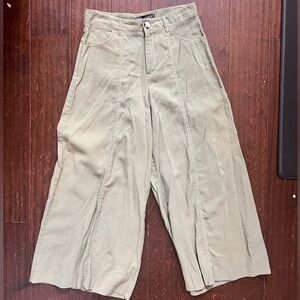 Zara Green Wide Leg Pants